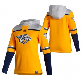 Herren Nashville Predators Blank 2020-2021 Reverse Retro Pullover Hooded Sweatshirt